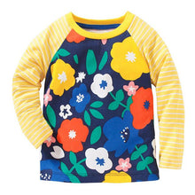 Load image into Gallery viewer, Baby Girls Tops Floral Print kids' t-shirts  Fashion Animal Kids