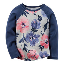 Load image into Gallery viewer, Baby Girls Tops Floral Print kids' t-shirts  Fashion Animal Kids