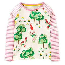Load image into Gallery viewer, Baby Girls Tops Floral Print kids' t-shirts  Fashion Animal Kids