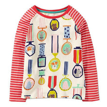 Load image into Gallery viewer, Baby Girls Tops Floral Print kids' t-shirts  Fashion Animal Kids